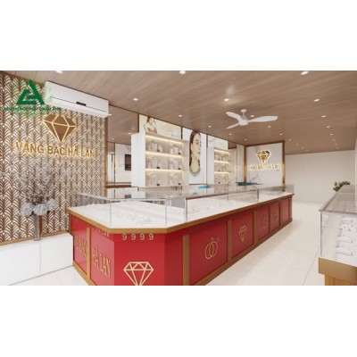 TOP 5 mẫu thiết kế cửa hàng vàng bạc trang sức cao cấp ấn tượng nhất